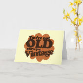 Funny over the hill Geburtstag Karte (Gelbe Blume)