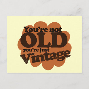 Funny over the hill Geburtstag Postkarte