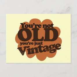 Funny over the hill Geburtstag Postkarte