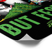 Funny Overstimulated But Festive Christmas Ssum Ho Poster (Ecke)