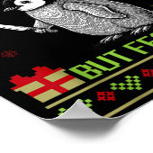 Funny Overstimulated But Festive Christmas Ugly Pe Poster (Ecke)