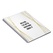 Funny Overthinker Notebook Notizblock (Rechte Seite)