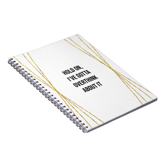 Funny Overthinker Notebook Notizblock (Rechte Seite)