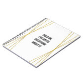 Funny Overthinker Notebook Notizblock (Linke Seite)