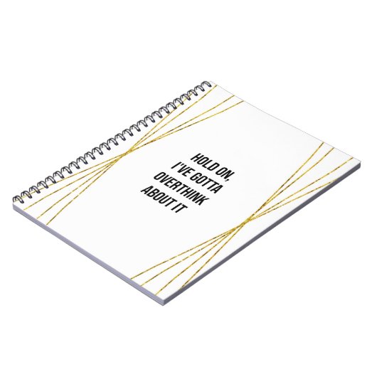 Funny Overthinker Notebook Notizblock (Linke Seite)