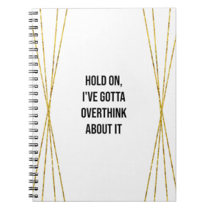 Funny Overthinker Notebook Notizblock