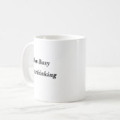 Funny Overthinker Tasse (Vorderseite Links)