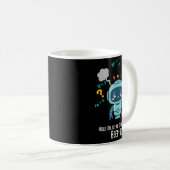 Funny Overthinking Robot Beep Boop Moment  Kaffeetasse (VorderseiteRechts)