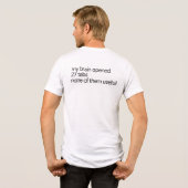 Funny Overthinking T-Shirt | ADHD Humor Tee (Rückseite voll)