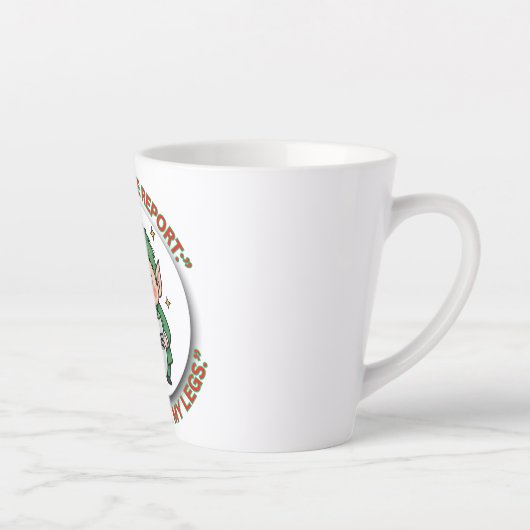Funny Overtime Elf Christmas Coffee Mug – Office B Milchtasse (Rechts)