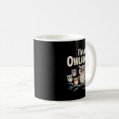 Funny Owl Design For Men Women Boys Girls Toddlers Kaffeetasse (VorderseiteRechts)