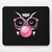 Funny Owl Design For Men Women Boys Girls Toddlers Mousepad (Vorne)