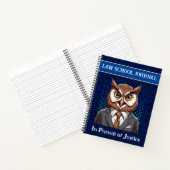 Funny Owl Geschenke für Anwaltskanzlei Notizblock (Innenseite)