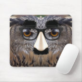 Funny Owl Gesicht mit Maske Mousepad (Mit Mouse)