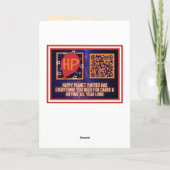 Funny Owl haben Weihnachten Karte (Rückseite)