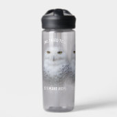 Funny Owl Ich muss tun ... Snowy Owls Trinkflasche (Vorderseite)