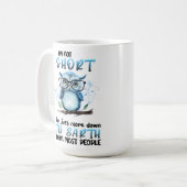 Funny Owl Kurz Joke Kaffeetasse (Vorderseite Links)