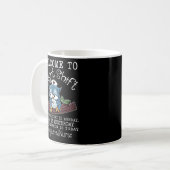 Funny Owl Night Shift Registriert Krankenschwester Kaffeetasse (Vorderseite Links)