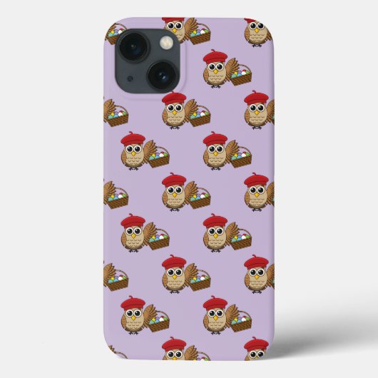 Funny Owl Ostereier Hunt Muster Case-Mate iPhone Hülle (Rückseite)