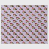 Funny Owl Ostereier Hunt Muster Geschenkpapier (Flach)
