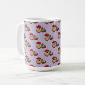 Funny Owl Ostereier Hunt Muster Kaffeetasse (Vorderseite Links)