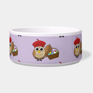 Funny Owl Ostereier Hunt Muster Napf