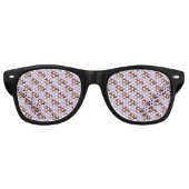 Funny Owl Ostereier Hunt Muster Partybrille (Vorderseite)