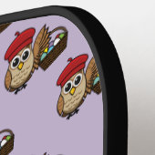 Funny Owl Ostereier Hunt Muster Pickleball Schläger (Linke Seite)