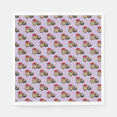 Funny Owl Ostereier Hunt Muster Serviette (Vorderseite)