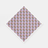 Funny Owl Ostereier Hunt Muster Serviette (Ecke)