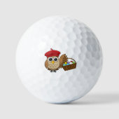 Funny Owl Ostereier Jagd Golfball (Vorderseite)