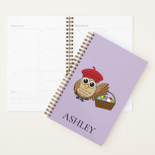 Funny Owl Ostereier Jagd Personalisieren Planer