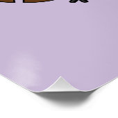 Funny Owl Ostereier Jagd Poster (Ecke)