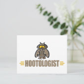 Funny Owl Postkarte (Stehend Vorderseite)