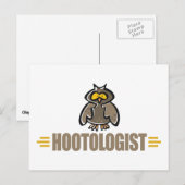 Funny Owl Postkarte (Vorne/Hinten)