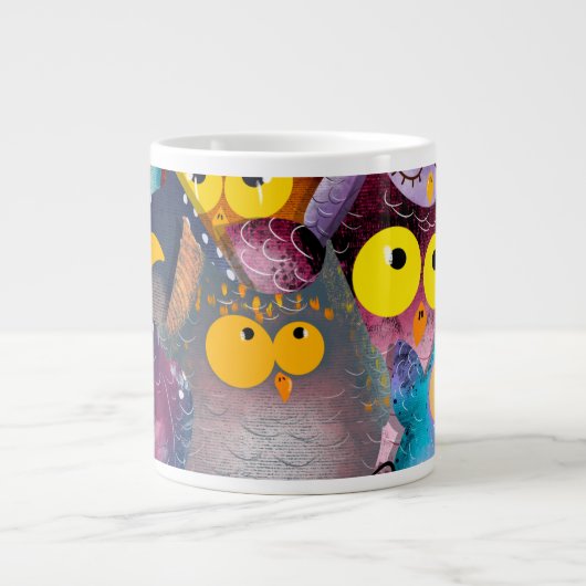 "Funny Owl Tasse Wrap - Niedliche und Unglaublich (Vorderseite)