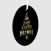 Funny Owl Weihnachtsbaum Ornament Fairy Light (Vorderseite)