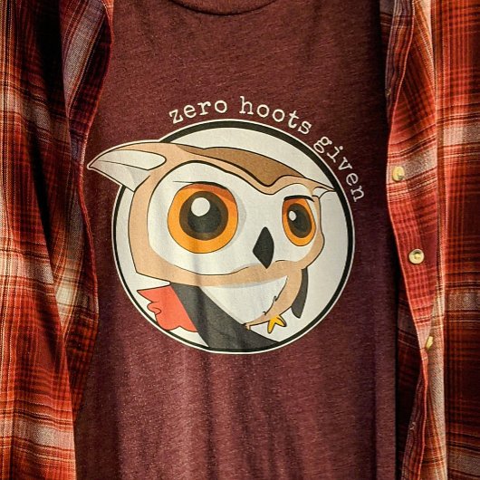 Funny Owl Zitat Null Hoot gegeben Meme Niedlichen Tri-Blend Shirt