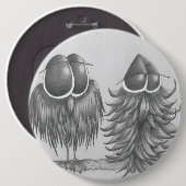 Funny Owls Button (Vorne & Hinten)