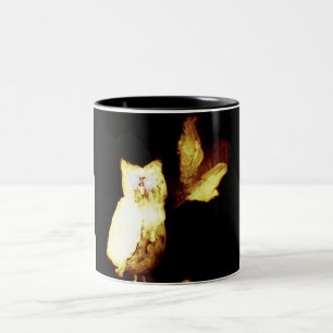 Funny Owls Glows Zweifarbige Tasse