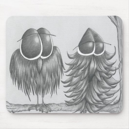 Funny Owls Mousepad (Vorne)