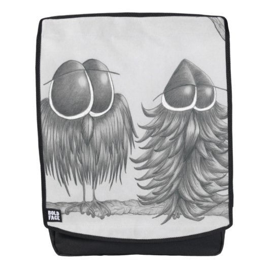 Funny Owls Rucksack (Vorderseite)