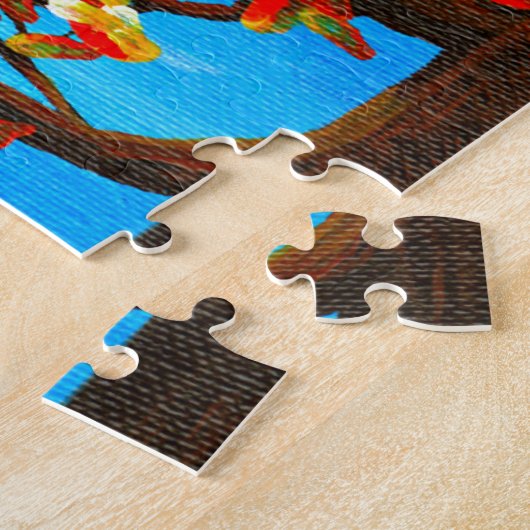 Funny Owls Whimsical Forest Art Creationarts Puzzle (Seite)