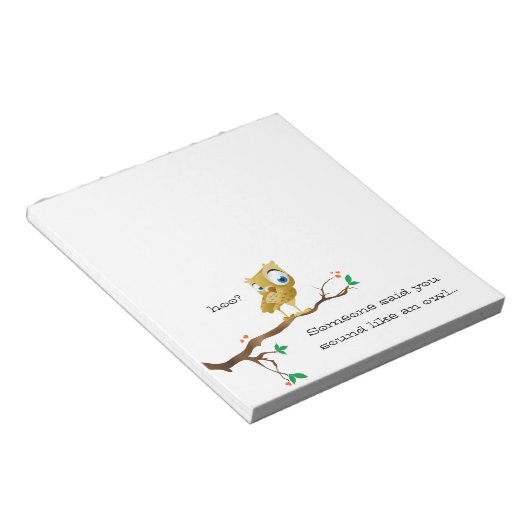 Funny Own Quote Notepad Notizblock (angewinkelt)