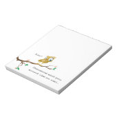 Funny Own Quote Notepad Notizblock (Rotiert)