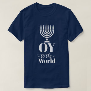 Funny OY TO WORLD Hanukkah T-Shirt