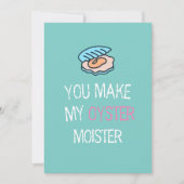 Funny Oystine Valentines Card, Funny Valentines Ca Ankündigung (Vorderseite)