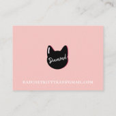 Funny P Ernennung | Kitty Cat  Terminkarte (Rückseite)