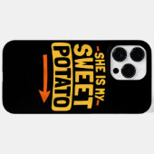Funny Paares Match She is my Sweet Potato Shir Case-Mate iPhone Hülle (Rückseite (Horizontal))