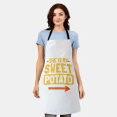 Funny Paares Match She is my Sweet Potato Shir Schürze (Getragen)
